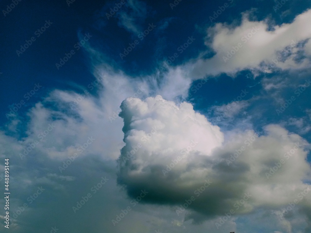 blue sky and white clouds