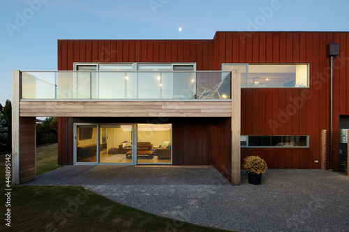 Architect designed luxury home with Corten Steel cladding photo