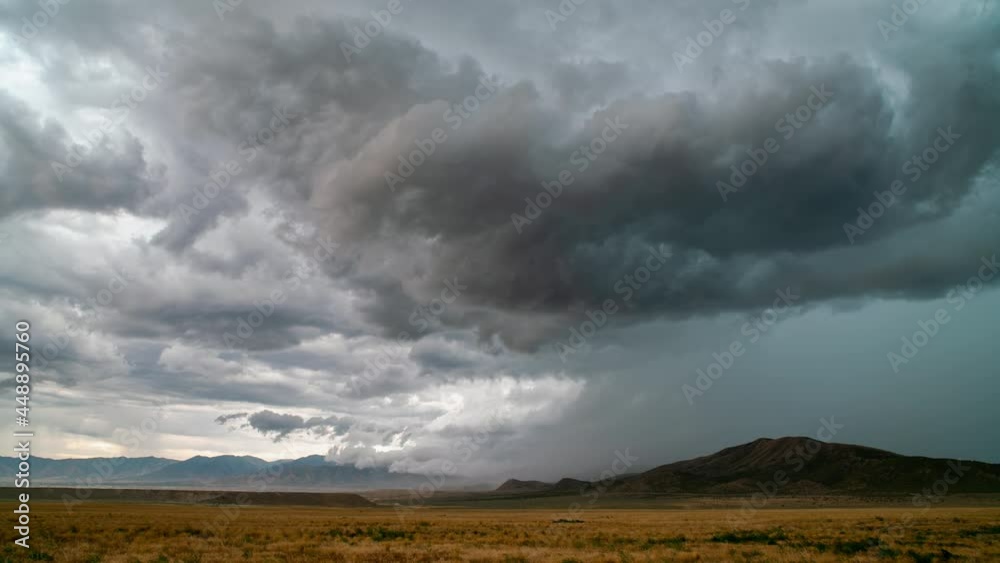 Severe thunderstorm rolling over the Utah landscape during summer monsoon in Tooele County. Severe thunderstorm rolling over the Utah landscape during summer monsoon in Tooele County.
