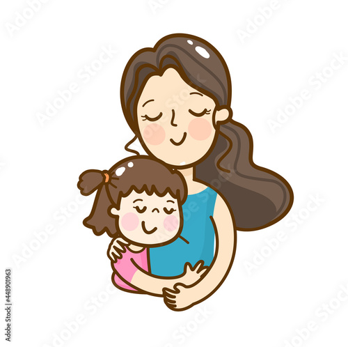 Cartoon for mother’s day vector.