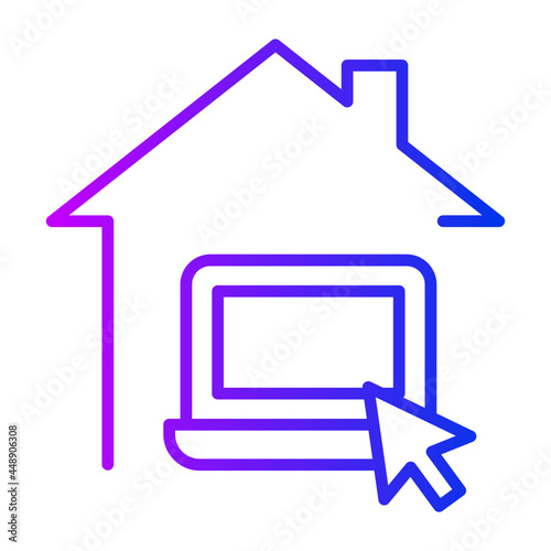 Work from home icon