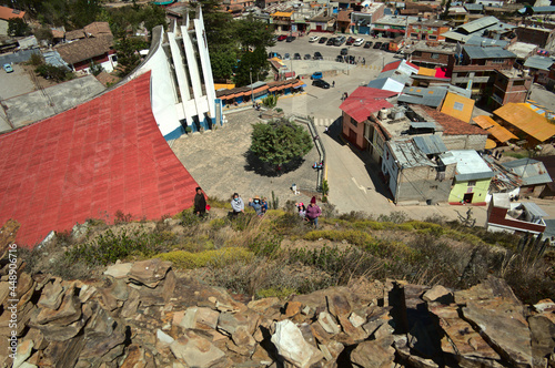 Rear view of the temple of the Lord of Muruhuay, in Acobamba, Tarma, Peru. photo