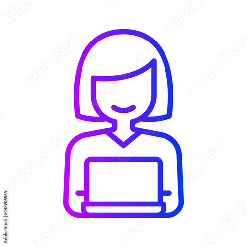 Businessman character icon