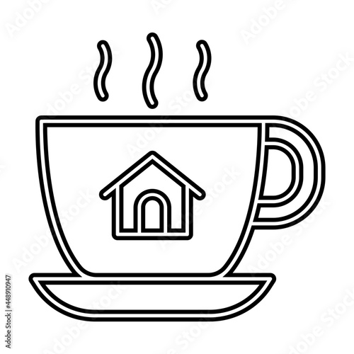 Cup house icon