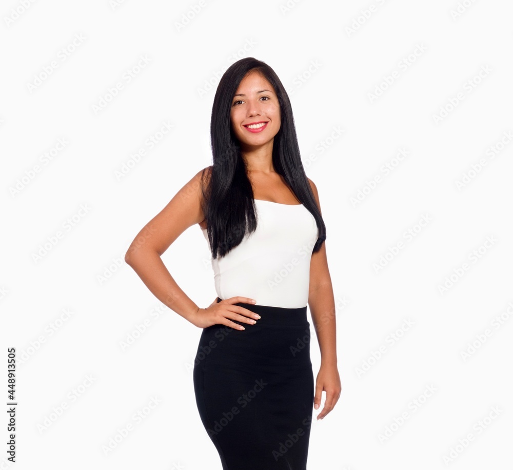 Nice woman model isolated on the white background Nice woman model isolated on the white background