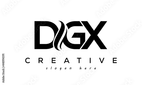 Letter DGX creative logo design vector	 photo