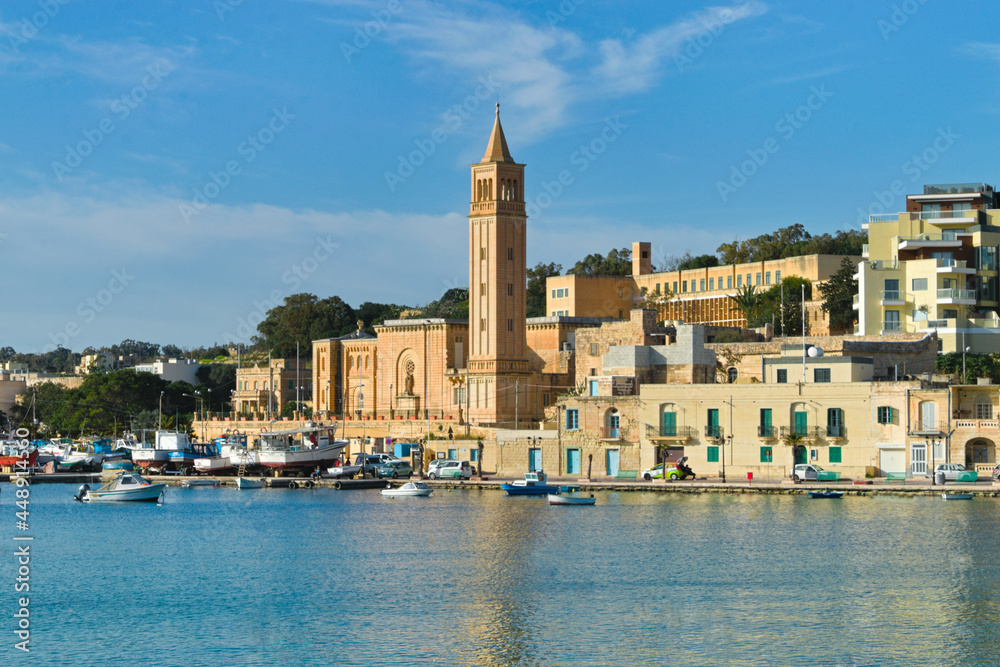 View of Marsaskala city in Malta