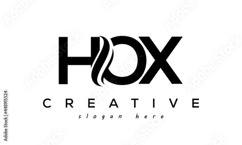 Letter HOX creative logo design vector	 photo