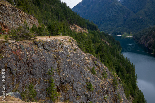 Diablo Lake at North Cascades National Park Summer in Washington State during summer.
