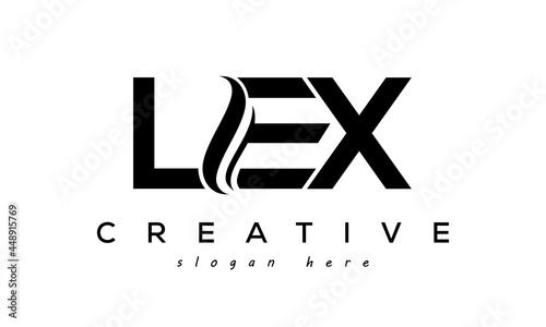 Letter LEX creative logo design vector	