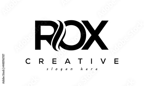 Letter ROX creative logo design vector	 photo