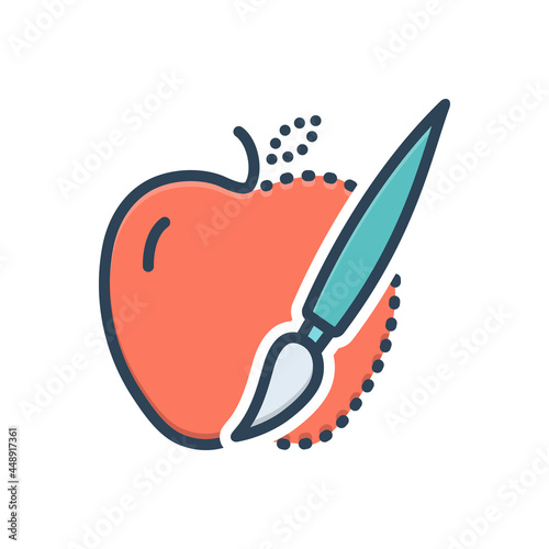 Color illustration icon for adapt 