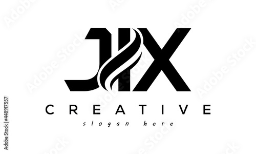 Letter JIX creative logo design vector	