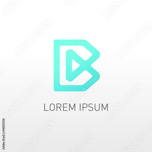 corporate b logo design