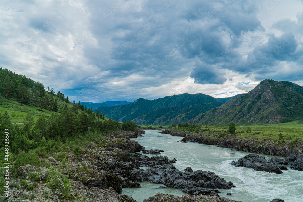 a trip to the Altai mountains in the summer periud