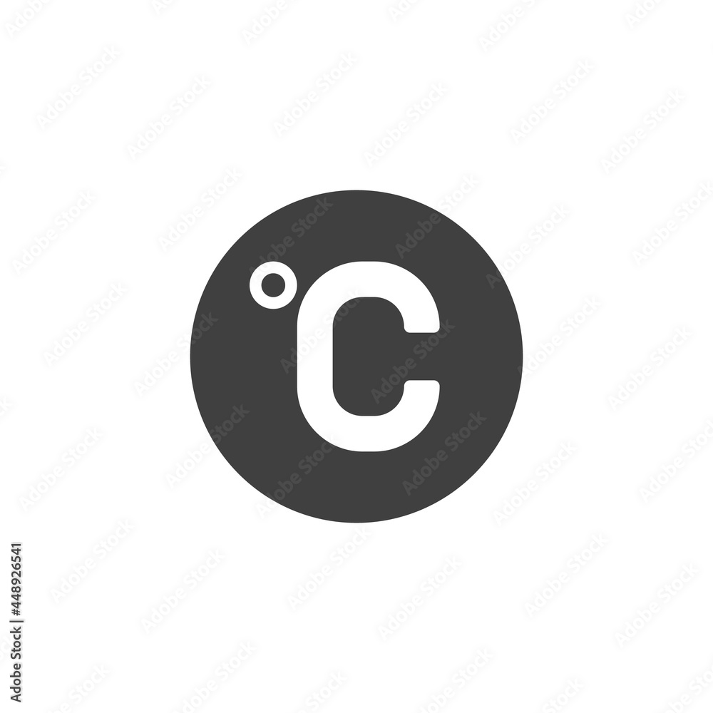 Celsius degree vector icon Celsius degree vector icon