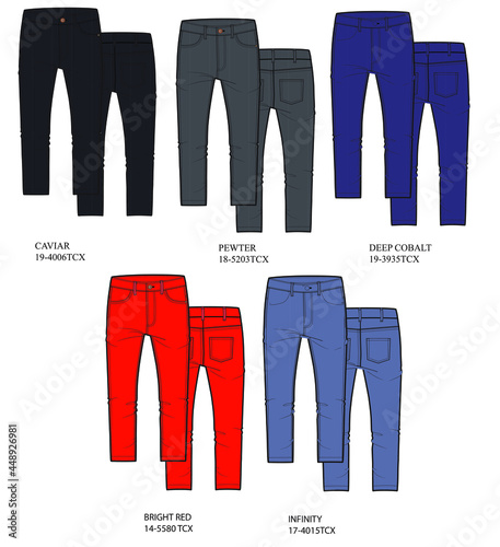 men's pant sketch, pant sketch, pant illustration, trousers sketch, pant collection