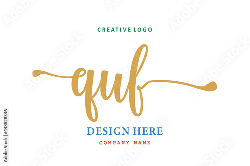 QUF lettering logo is simple  easy to understand and authoritative
