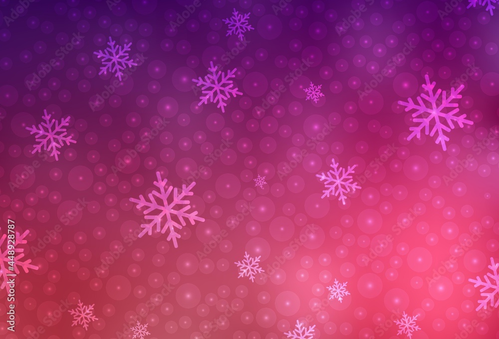 Dark Purple, Pink vector pattern in Christmas style. Dark Purple, Pink vector pattern in Christmas style.