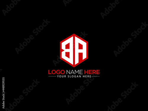 Letter BA Logo, creative ba logo icon vector for your brand