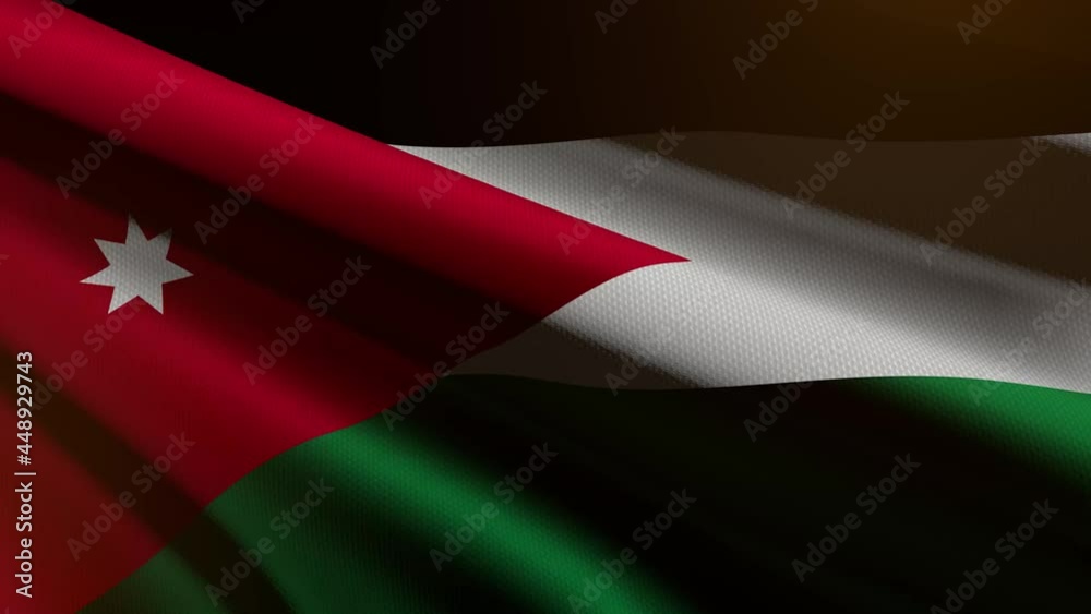 Jordan flag - loop animation