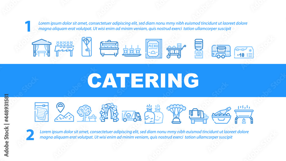 Fototapeta premium Railroad Transport Landing Web Page Header Banner Template Vector. Train Wagon Restaurant And Carriage, Hyperloop And Maglev, Railroad Limiter And Railway Station Illustration