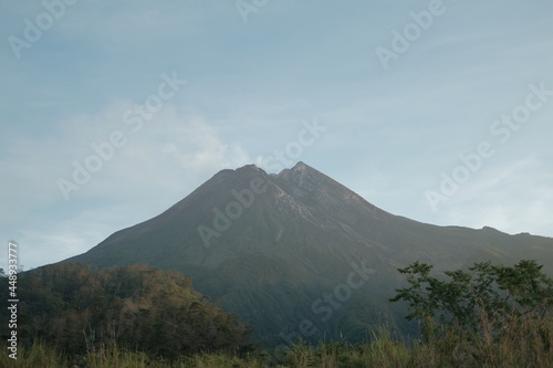 Merapi mountain in yogyakarta indonesia