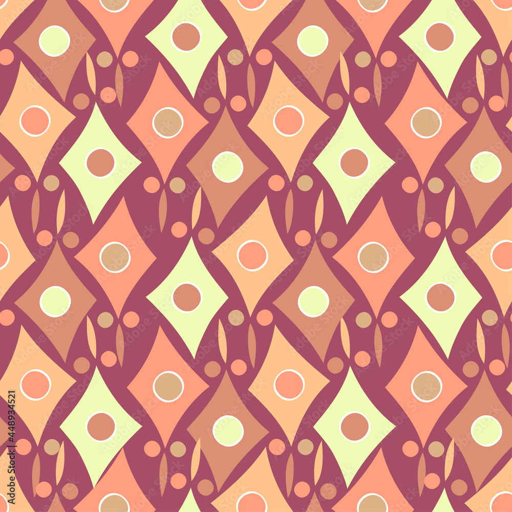 Seamless pattern with abstract geometric triangular shapes in pastel tones Seamless pattern with abstract geometric triangular shapes in pastel tones