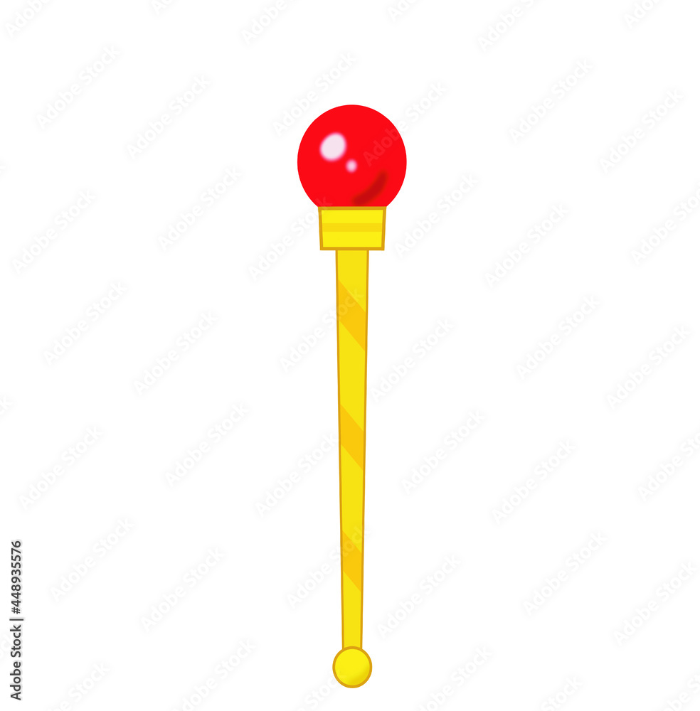 Red magic wand