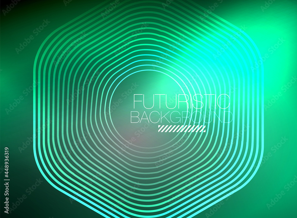 Neon color square shape lines abstract background. Shiny magic energy and motion concept, vector abstract wallpaper background Neon color square shape lines abstract background. Shiny magic energy and motion concept, vector abstract wallpaper background