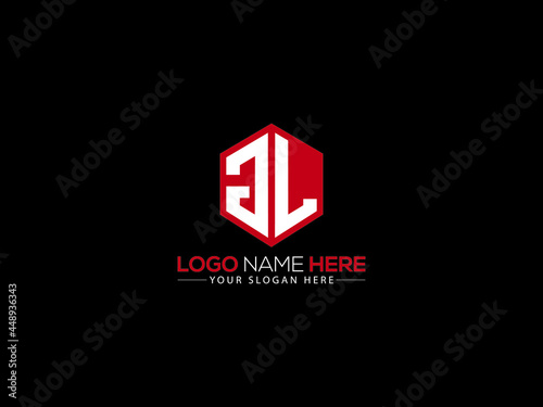 GL Letter Logo, creative gl logo sticker vector for business photo