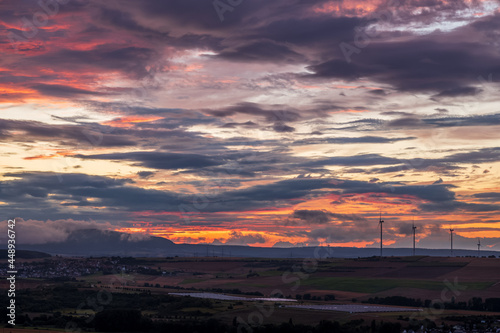 sunset in the mountains