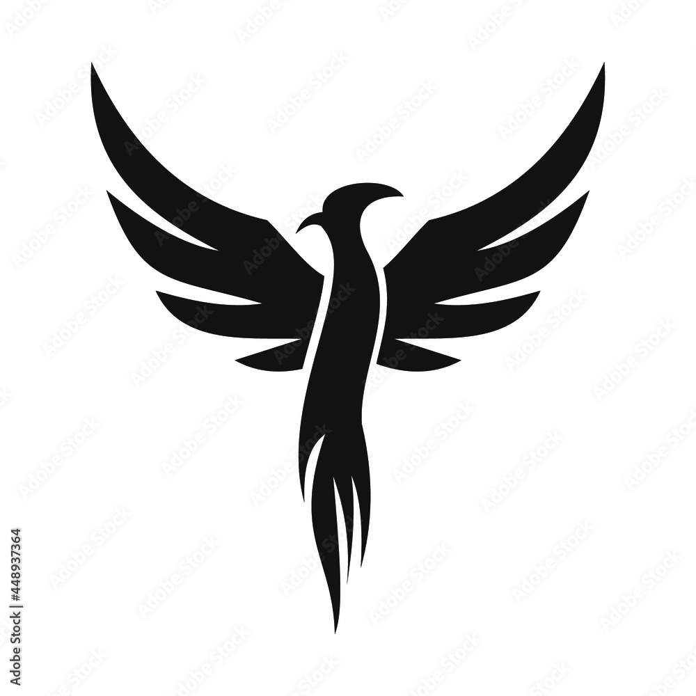 phoenix bird black logo phoenix bird black logo