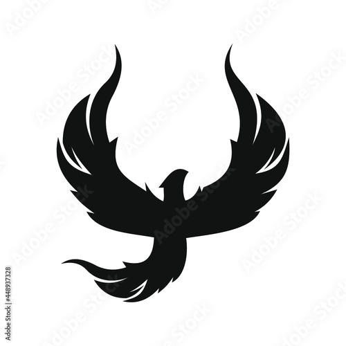 phoenix bird black logo