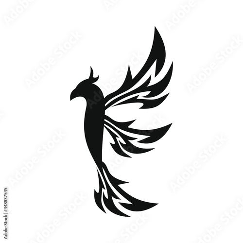 phoenix bird black logo