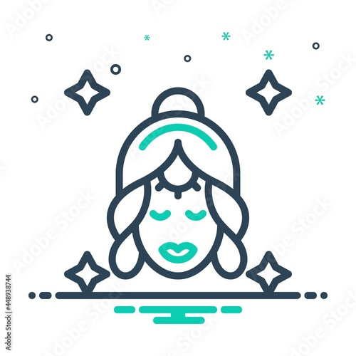 Mix icon for makeup