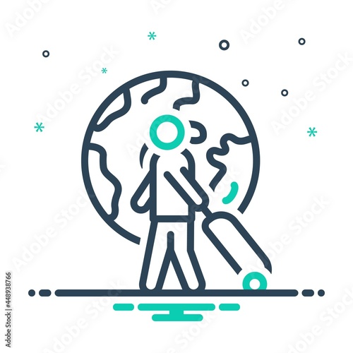 Mix icon for overseas