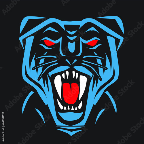 Panther illustration. 
panther logo ,art, icon , symbol,
panther  line art colours vector. graphic vector.