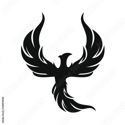 phoenix bird black logo 