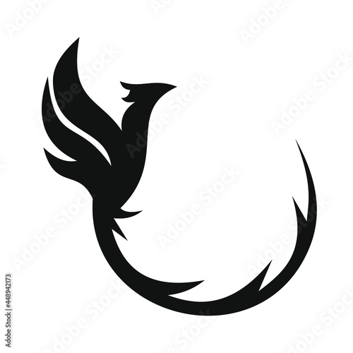 phoenix bird black logo 