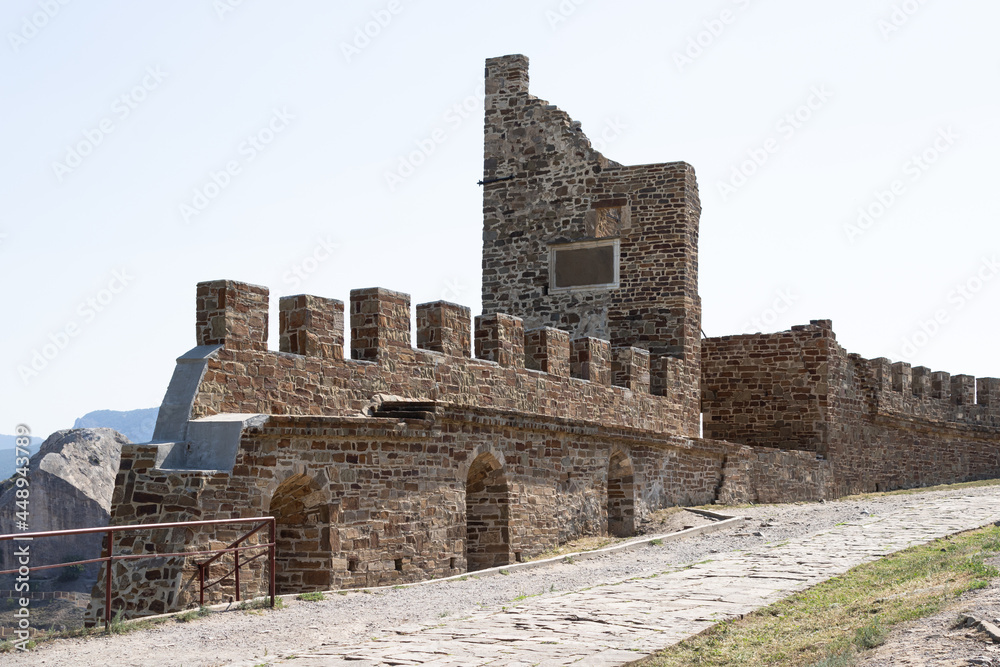 an old fortress made of ancient stone