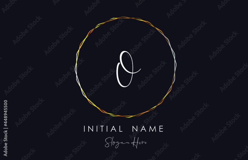 Stylish and Elegant luxurious logo of letter O with golden polygon and dark blue background for company name or initial name. Stylish and Elegant luxurious logo of letter O with golden polygon and dark blue background for company name or initial name.