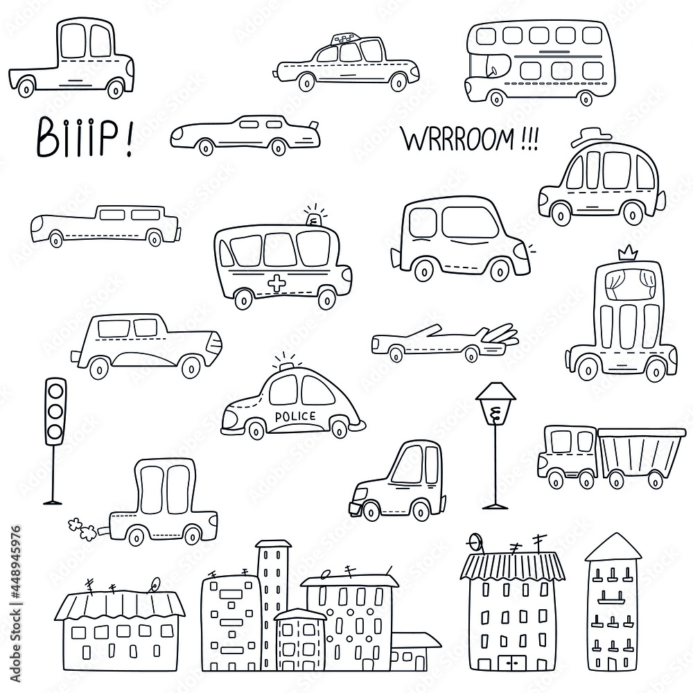 transportation outline set