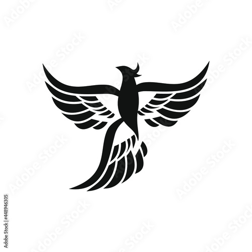 phoenix bird black logo 