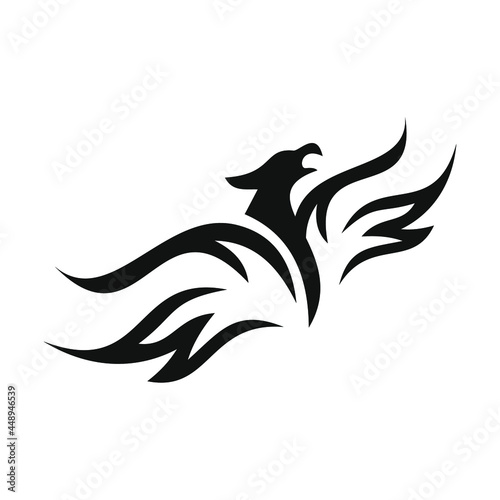 phoenix bird black logo 