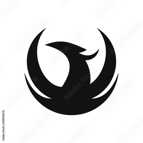 phoenix bird black logo 