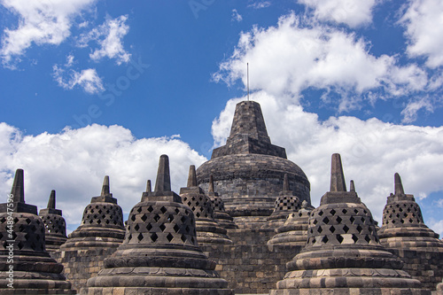 Heritage Buddist temple Borobudur complex in Magelang in central Java, indonesia © Agung