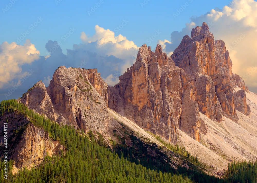 Monte Cristallo, Bergmassiv in den Dolomiten, Italien, Europa