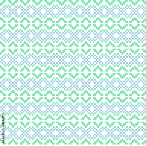 Pastel Christmas Fair Isle Seamless Pattern Background