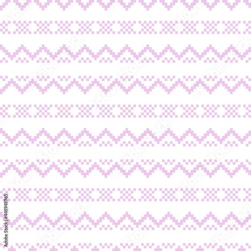 Pastel Christmas Fair Isle Seamless Pattern Background